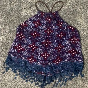 Colorful Crop top with straps